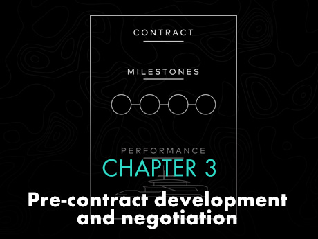 Chapter 3 – Pre-contract development and negotiation